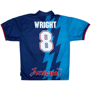 1995-96 Arsenal Away Shirt Wright #8 - 8/10 - (XL)