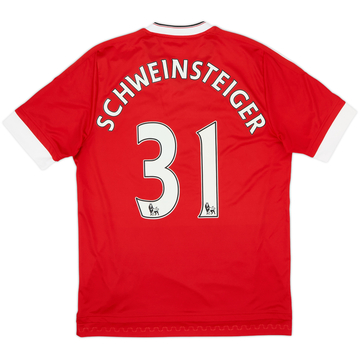 2015-16 Manchester United Home Shirt Schweinsteiger #31 - 8/10 - (M)
