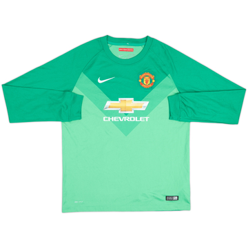 2014-15 Manchester United GK Shirt - 10/10 - (XL.Boys)