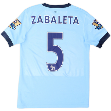 2014-15 Manchester City Home Shirt Zabaleta #5 - 6/10 - (M.Boys)