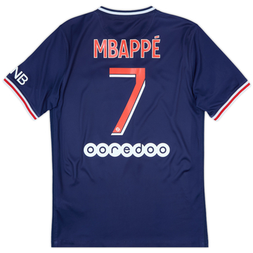 2020-21 Paris Saint-Germain Home Shirt Mbappe #7 - 9/10 - (S)