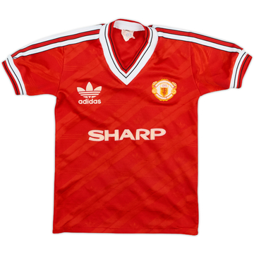 1986-88 Manchester United Home Shirt - 8/10 - (5-6 Years)