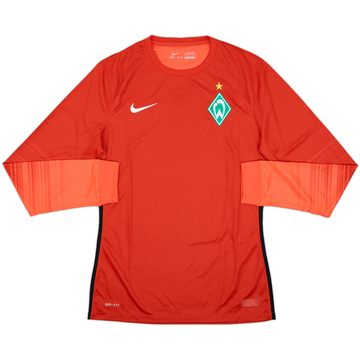 2015-16 Werder Bremen Player Issue GK Shirt - 8/10 - (M)