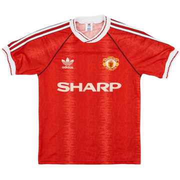 1990-92 Manchester United Home Shirt - 7/10 - (S)