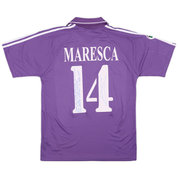 2004-05 Fiorentina Match Issue Signed Home Shirt Maresca #14