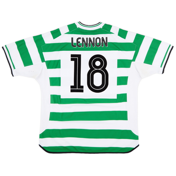 2001-03 Celtic Home Shirt Lennon #18 - 7/10 - (XXL)