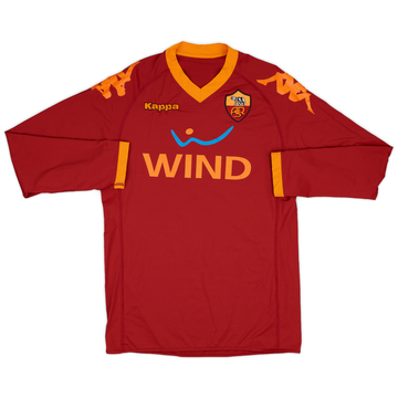 2009-10 Roma Match Issue Home L/S Shirt #5