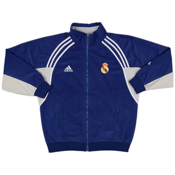 2000-01 Real Madrid adidas Fleece Track Jacket - 7/10 - (L)