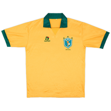 1985-88 Brazil Home Shirt - 8/10 - (L)