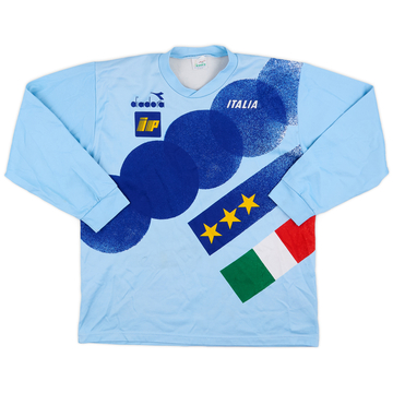1990-92 Italy Diadora Training L/S Shirt - 7/10 - (L)