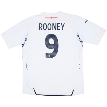 2007-09 England Home Shirt Rooney #9 (L)