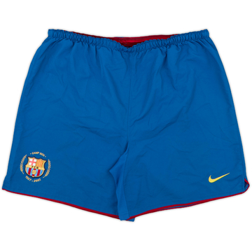 2007-08 Barcelona Home Shorts - 8/10 - (XL)