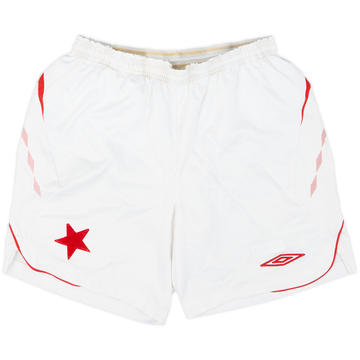 2008-09 Slavia Prague Home Shorts - 8/10 - (M)