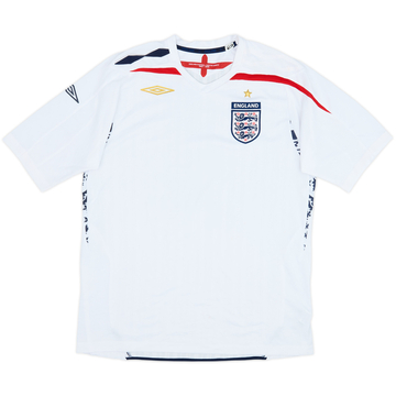2007-09 England Home Shirt - 4/10 - (L)