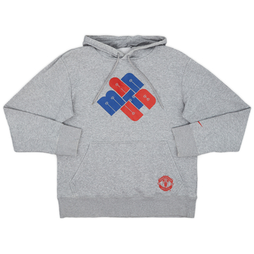 2010-11 Manchester United Nike Hooded Sweat Top - 9/10 - (M)