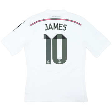 2014-15 Real Madrid Home Shirt James #10 - 6/10 - (L)