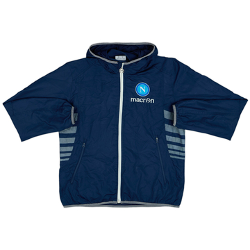 2014-15 Napoli Macron Hooded Track Jacket - 5/10 - (M)