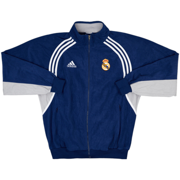 2000-01 Real Madrid adidas Fleece Track Jacket - 8/10 - (L)