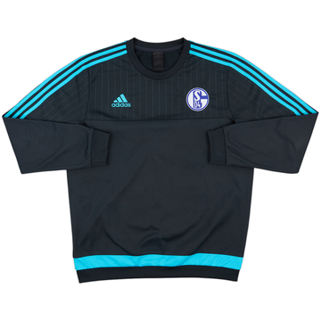 2015-16 Schalke adidas Sweat Top - 9/10 - (L)