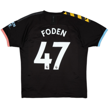 2019-20 Manchester City Away Shirt Foden #47 - 5/10 - (L)