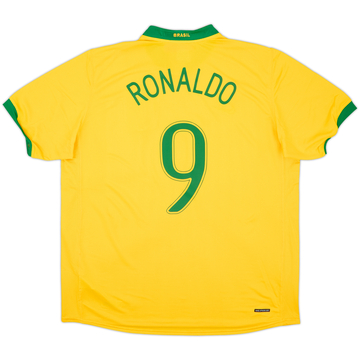 2006-08 Brazil Home Shirt Ronaldo #9 (XL)