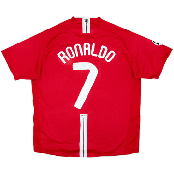 Camiseta de local del Manchester United 2007-09 Ronaldo #7 - 4/10 - (XL)