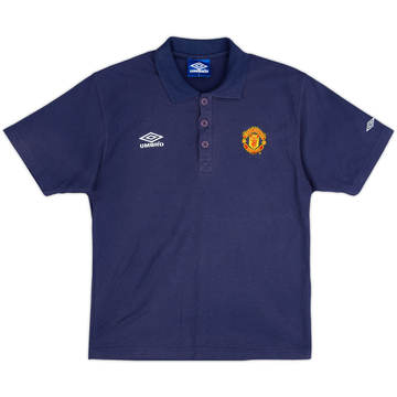 1998-99 Manchester United Umbro Polo Shirt - 9/10 - (S)