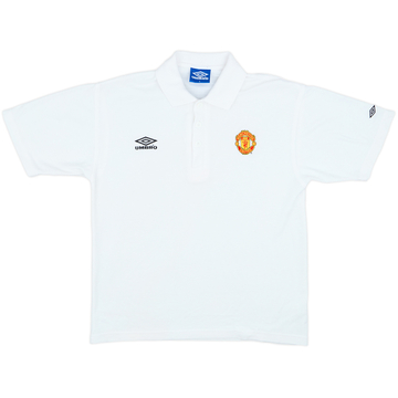 1996-97 Manchester United Umbro Polo Shirt - 8/10 - (S)