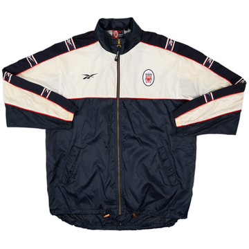 1996-97 Liverpool Reebok Hooded Track Jacket - 8/10 - (XL)