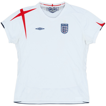 2005-07 England Home Shirt - 6/10 - (Women's XL)