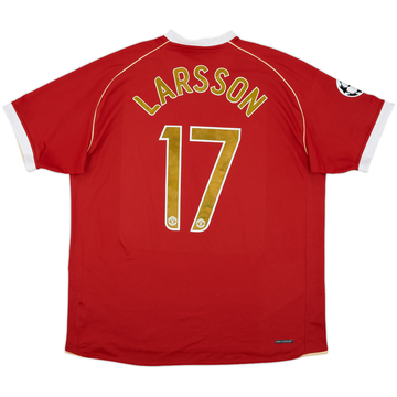 2006-07 Manchester United Home Shirt Larsson #17 - 5/10 - (XXL)