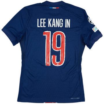 2024-25 Paris Saint-Germain Match Issue Champions League Home Shirt Lee Kang In #19