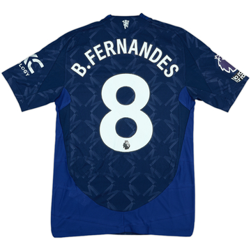 2024-25 Manchester United Match Issue Away Shirt B. Fernandes #8