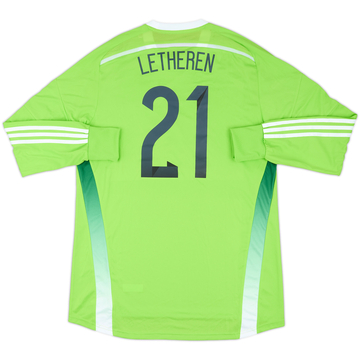 2014 Wales Match Issue GK Shirt Letheren #21