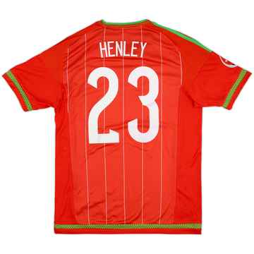 2015 Wales Match Issue Home Shirt Henley #23
