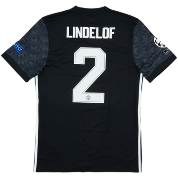 2017-18 Manchester United Match Issue Champions League Away Shirt Lindelof #2