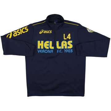 2007-08 Hellas Verona Asics 1/Z Zip Drill Top - 6/10 - (M)