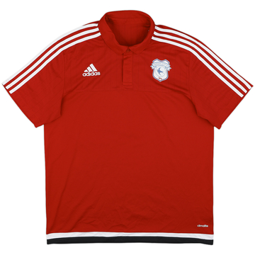 2016-17 Cardiff City adidas Polo Shirt - 9/10 - (L)