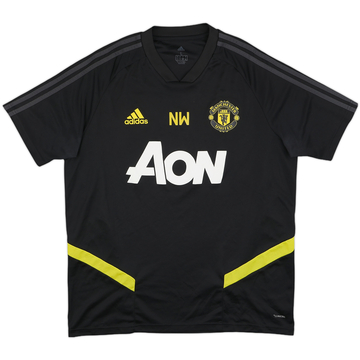 2019-20 Manchester United Staff Issue adidas Training Shirt 'NW' - 9/10 - (L)
