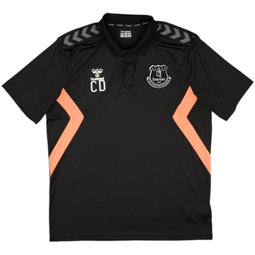 2020-21 Everton Staff Issue Hummel Polo Shirt 'CD' - 9/10 - (XL)