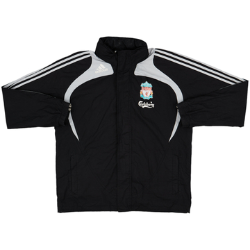 2008-09 Liverpool adidas Hooded Track Jacket - 8/10 - (L)