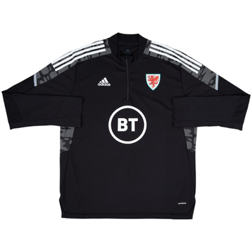 2021-22 Wales adidas 1/4 Zip Drill Top - 8/10 - (XL)