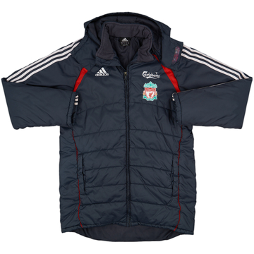 2006-07 Liverpool adidas Hooded Padded Bench Coat - 6/10 - (M)