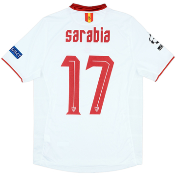 2016-17 Sevilla Match Issue Champions League Home Shirt Sarabia #17