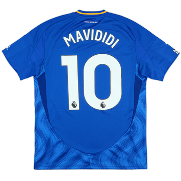 2024-25 Leicester Match Issue Home Shirt Mavididi #10