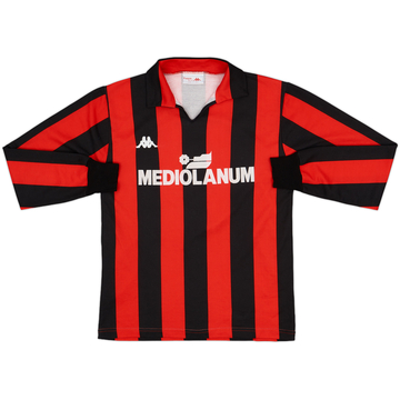 1988-89 AC Milan Home L/S Shirt #7 - 8/10 - (S)