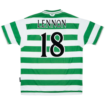1999-01 Celtic Home Shirt Lennon #18 - 6/10 - (XL)