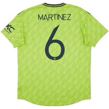 2022-23 Manchester United Authentic Third Shirt Martinez #6 - 10/10 - (L)