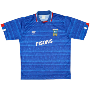 1989-92 Ipswich Home Shirt - 8/10 - (L)