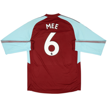 2017-18 Burnley Home L/S Shirt Mee #6 - 6/10 - (XL)